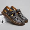 Fashion Hot Sale Summer Mens Sandals Outdoor Non-slip Men Beach Shoes Handmade Leather Man Summer Shoes Breathable Roma Sneakers Loafers