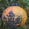 6 Pcs Halloween Decorations Paper Lanterns With LED Light  Bats Spiders Skeleton Castle