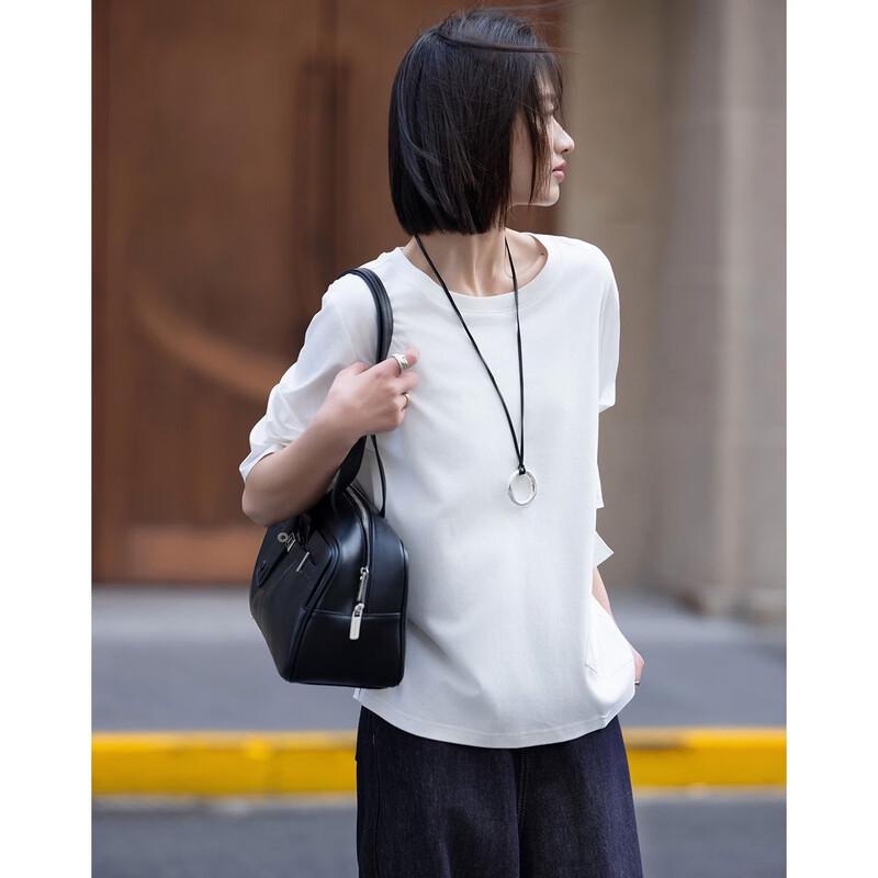 Women's High-Count Pure Cotton Reversible T-Shirt