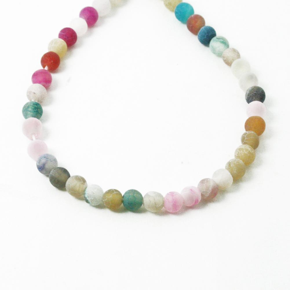 Натуральный камень Морозный краб Красочные сердолик круглые свободные бусины 6, 8, 10, 12, 14 мм для изготовления ювелирных изделий