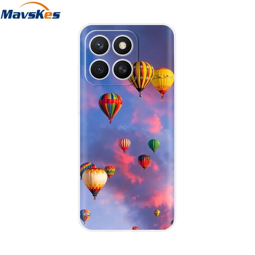 Чехол для Honor X8c HonorX8C 2025 Новая Мода Мультяшная Задняя Крышка Мягкий ТПУ Прозрачные Чехлы для Телефона Для Honor X8c Fundas Сумки Защитные