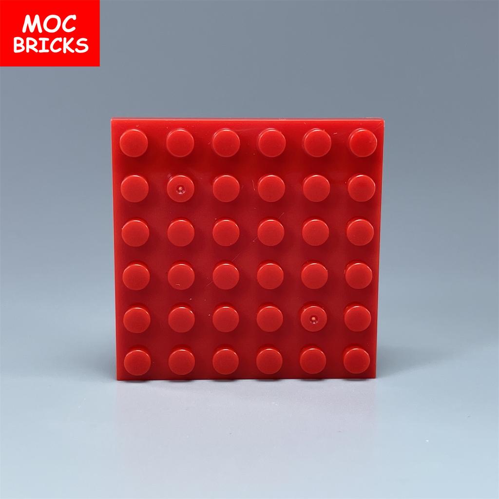 Нетоксичный 8 шт./лот Moc Многоцветная Базовая Пластина 6x6 Совместимая с 3958 Образовательные Строительные Блоки Собранные Игрушки Для Детей Рождественские Подарки