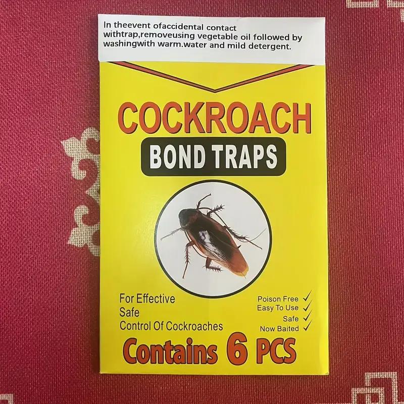 6 шт. эффективная ловушка для тараканов - липкая доска для использования в помещении и на открытом воздухе - убивает летающих насекомых - решение для борьбы с вредителями для домашних кухонных растений