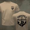 France Marine Troops French Colonial Troops T Shirt Men Marines Military Tactical Casual Mens T-Shirt Black Army Green Tee Shirt