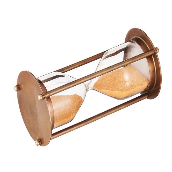 Винтажные латунные песочные часы Латунный песочный таймер Двусторонний компас Песочный таймер Песочные часы для дома и офисного декора.