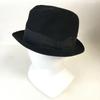 Винтажная шляпа федора Cavanagh 1970-80-х годов Мягкая шляпа Универсальный размер Черный(ИСПОЛЬЗОВАЛ)