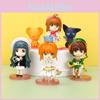 Очаровательные коллекционные фигурки Cardcaptor Sakura из ПВХ для украшения торта, с шестью дизайнами