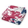Union Jack Flag Knitted Fashion Blanket Flannel UK United Kingdom Great Britain British Warm Throw Fashion Blanket for Outdoor Travel Breath
