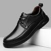Autumn New Business Dress Casual Leather Shoes Men's British Driving Shoes Soft Sole Trend Fashion Breathable Dad Shoes