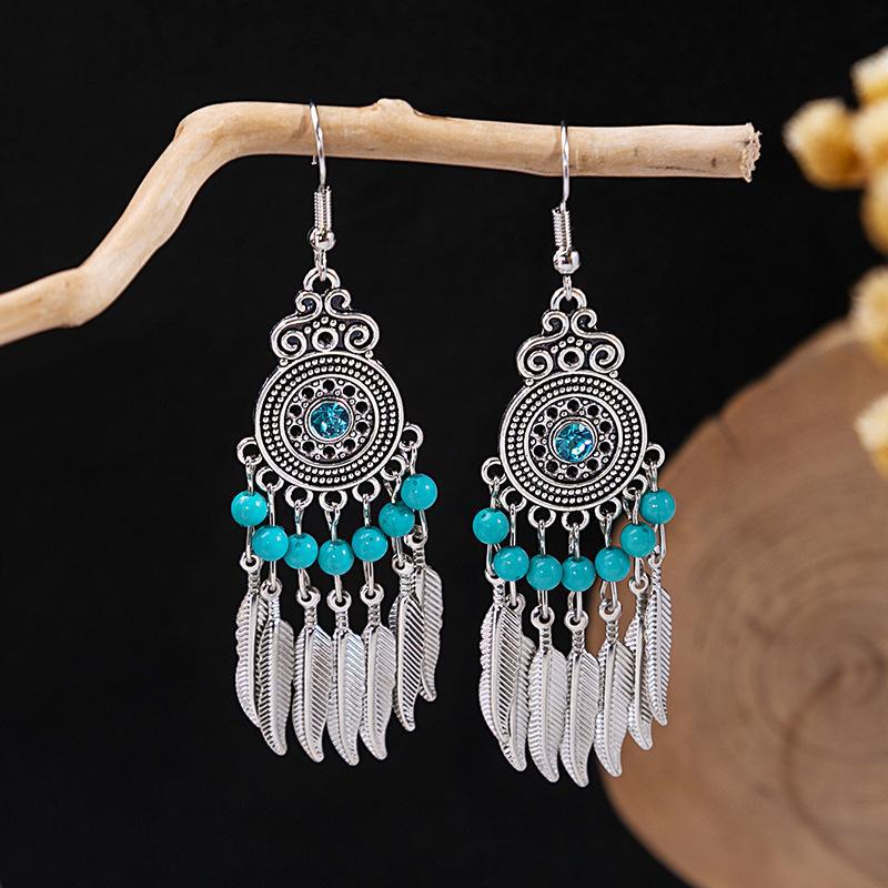 Bohemian Tassel Earrings Retro Ethnic Style Earrings Personalized Temperament Earrings