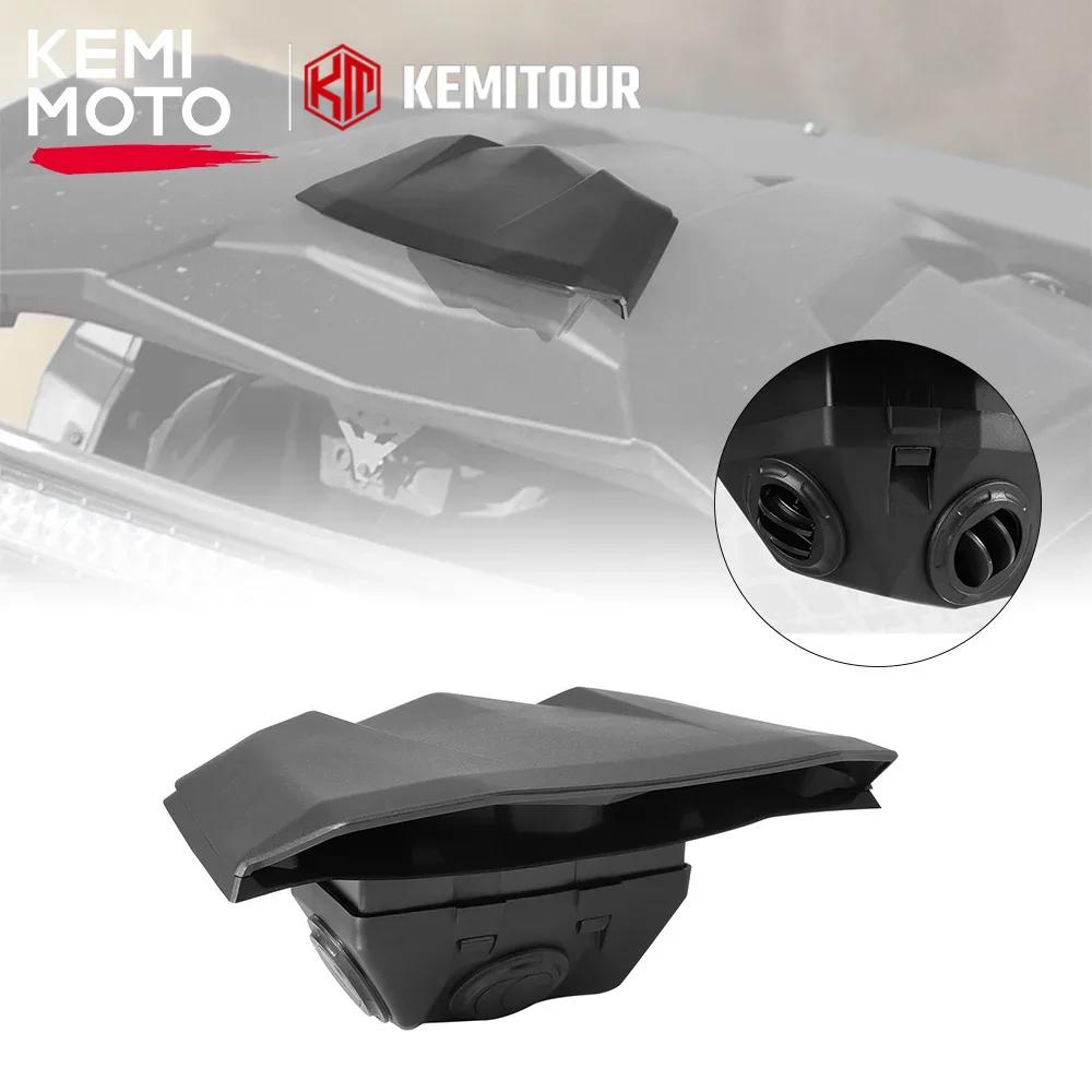 UTV Flat Aluminum Roof Ram Air Kit for Can-Am Maverick X3 Sport Trail Commander Compatible with Polaris RZR #715005279