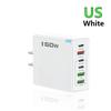 Зарядное устройство USB Type C 160 Вт, многопортовое, быстрая зарядка, адаптер для зарядки телефона для iPhone Samsung Xiaomi, настенное зарядное устройство с вилкой EU/US