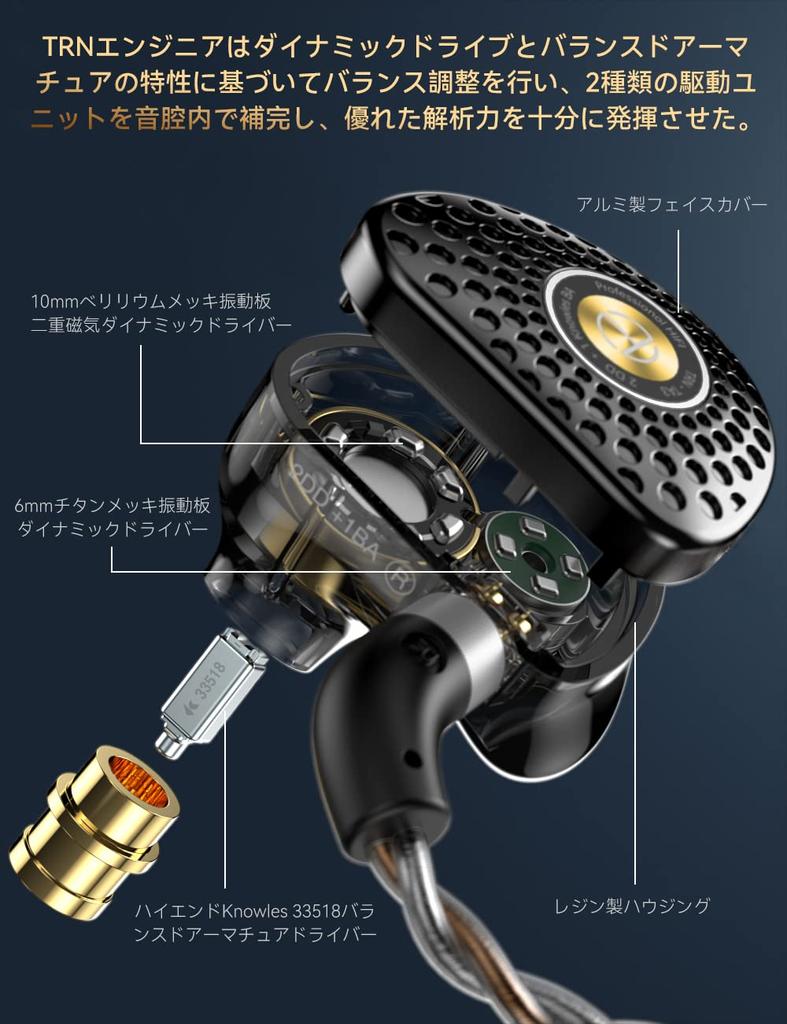 Earmoni Earphone Knowles Beryllium Coated Diaphragm Monitor Earphone Interchangeable Plug QDC Detachable Cable Ear Monitor High Sound Isolation IEM