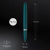 PARKER Parker Fountain Pen F Fine Nib 51 Teal Blue CT 2123509 Officially Imported Dual-Use,