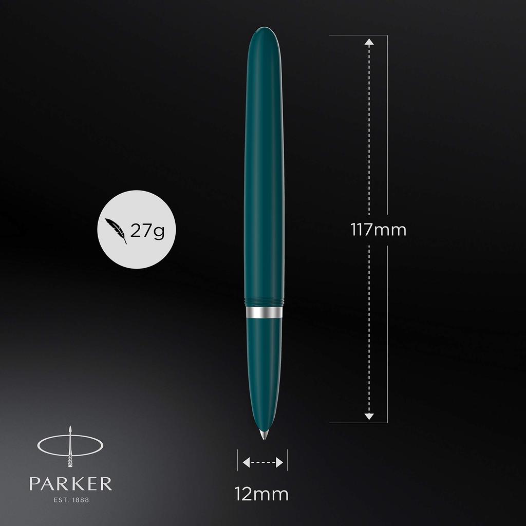PARKER Parker Fountain Pen F Fine Nib 51 Teal Blue CT 2123509 Officially Imported Dual-Use,