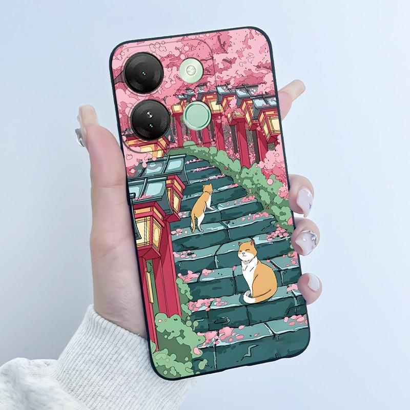 Милый Чехол Для Infinix Smart 7 HD / Smart 7 Plus Fundas Coque Печатный Корпус Защитная Крышка Мягкий Силикон Мультяшный Чехол для Телефона