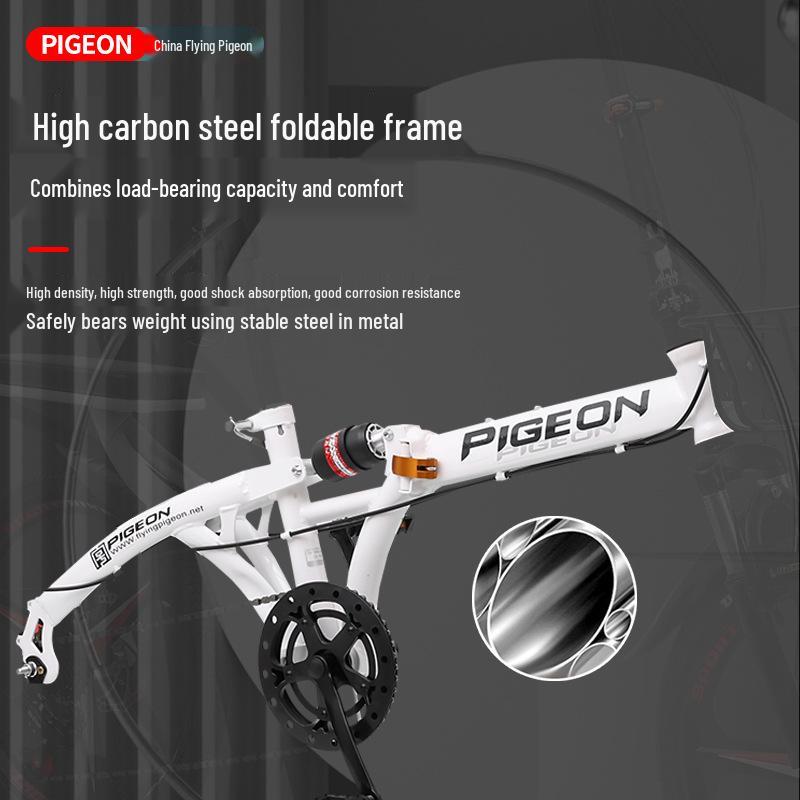 Складной взрослый велосипед Flying Pigeon 20" с переменной скоростью для поездок на работу
