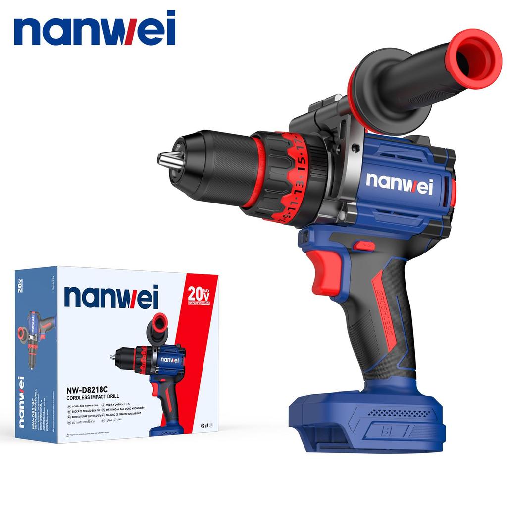 Электрическая отвертка NANWEI 160N 13 мм с самоблокирующимся патроном и функцией гироскопа, для сверления льда