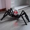 Halloween Doll Face Spider Haunted House Electric Induction Light-up Voice-activated Scary Walking Toy Ornament