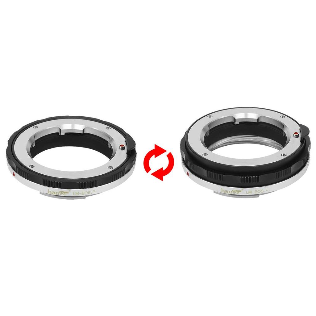 Haoge Manual Macro Close Focus Lens Mount Adapter for Leica M LM Zeiss ZM Voigtlander VM Lens To Canon RF Mount for Canon EOS R Cameras,