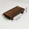 Wood Tray Pedestal Stand Wooden Vanity Hands Soap Scented Candle Storage Holder Tray Kitchen Seasoning Holder Home Decor