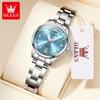 New Women's Quartz Wristwatch Silver Solid Steel Strap Waterpoof Luminous Watch for Woman Simple Fashion Ladies Watch