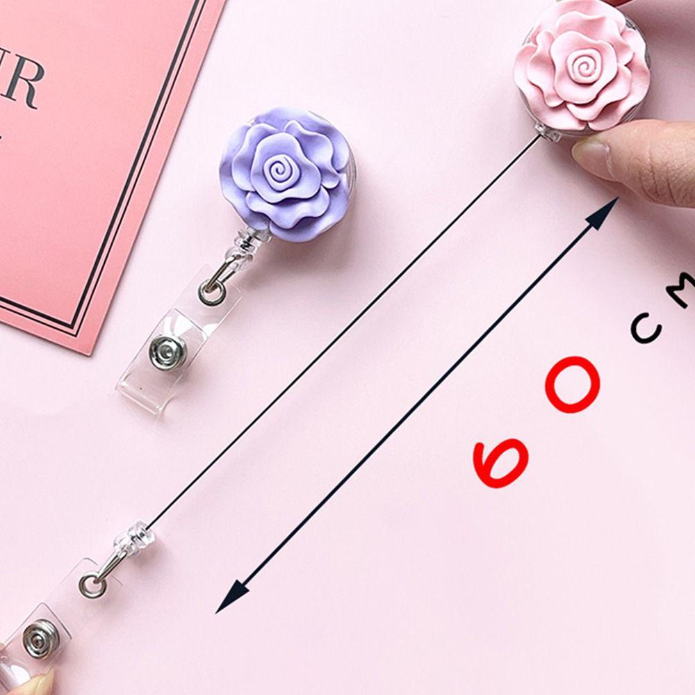 Tag Badge Reels Hospital Office Suppies Badge Holder Easy Pull Buckle Chest Pocket Clip Reel Clip