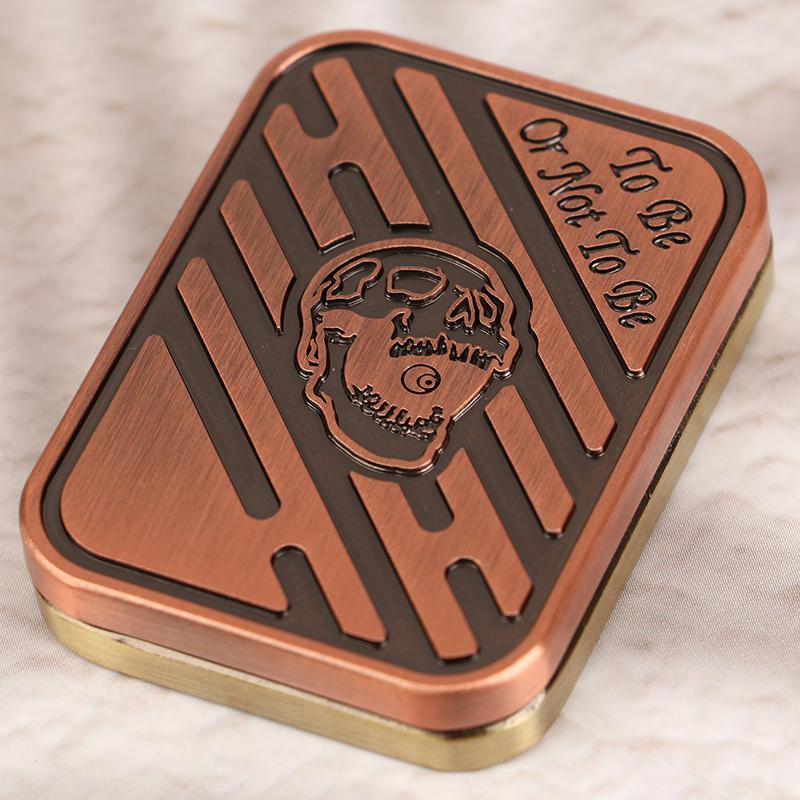 Slider Poker A K Metal Push Card Edc Spinners Antistress Papa Decompression Hand Spinner Stress Relief Toys