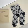 New Floral Socks In Autumn And Winter Japanese Retro Relief Series Tube Ladies Socks Harajuku Style Ins Fashion Pile Cotton Socks