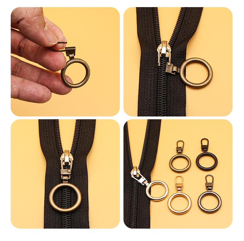 5 шт., металлический универсальный сменный слайдер для молнии, съемник для молнии, ремонтный комплект для рукоделия, швейные инструменты