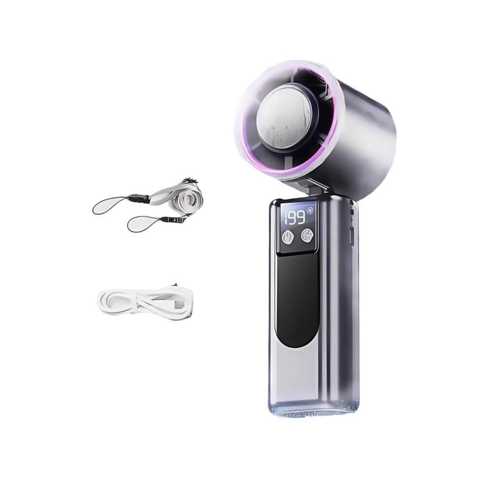 Refrigeration Handheld Fan USB Small Fan Ultra-High Speed Powerful Portable Outdoor Ice Compress Cooling Artifact B