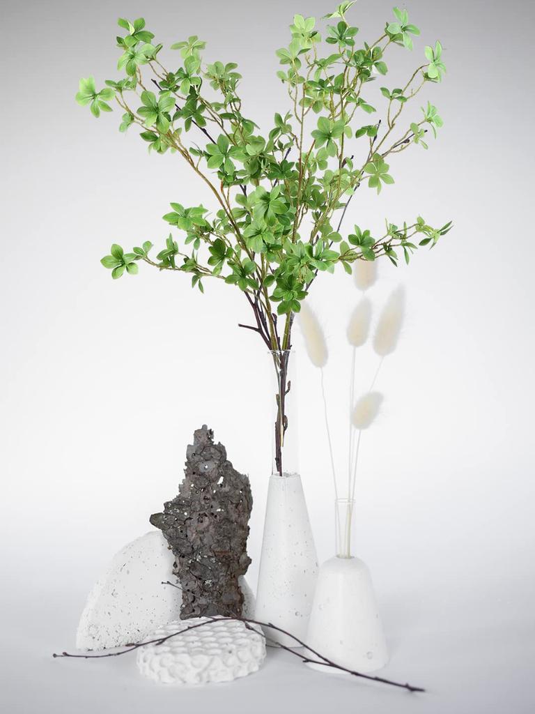 4 шт. искусственные зеленые стебли фикуса стебли фикуса ветки искусственные ветки фикуса листья искусственные растения для домашнего офиса декор