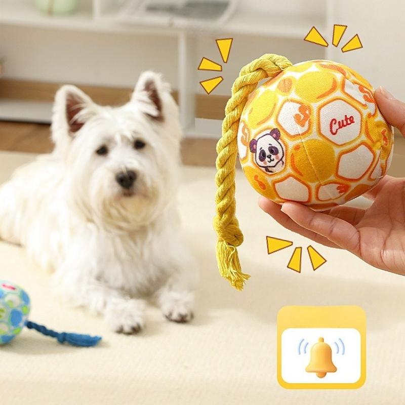 Dog Toy Plush Interactive Squeaky Soft Squeeze Sound Ball Toy Puppy Teeth Chew Bite Training Toy Dog Accessories
