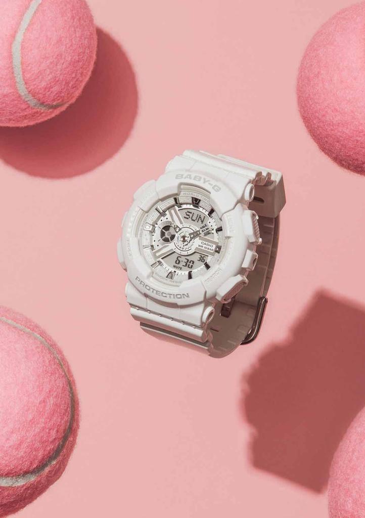 Часы Babygie белые [Casio] [] BA-110X-7A3JF женские