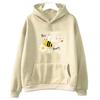2025 Bee Happy Lovely Hooded Pullovers Women and Men Cute Graphic Hoodie Casual Autumn_winter Loose Sweatshirt Cartoon Comic Clo