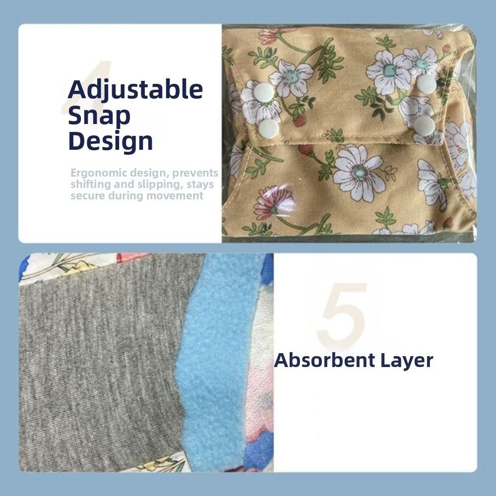 Graphene Washable Sanitary Napkins Leak Proof Menstrual Cloth Pads Breathable Panty Liner  Night