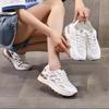 2025 New Thin Breathable Lightweight Hollowed Mesh Summer German Training Shoes Women's Versatile Casual Sports Shoes Dad Shoes