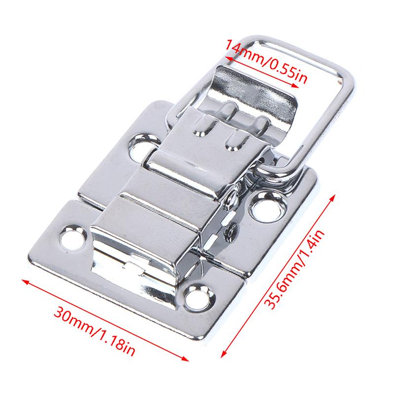 2Pcs Stainless Steel Chrome Toggle Latch For Chest Box Case Suitcase Tool Clasp
