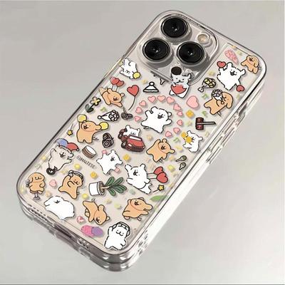 Мультяшная собачка, противоударный мягкий чехол для iPhone 11/12/16/Xr – Полное покрытие, совместим с 17 Pro Max