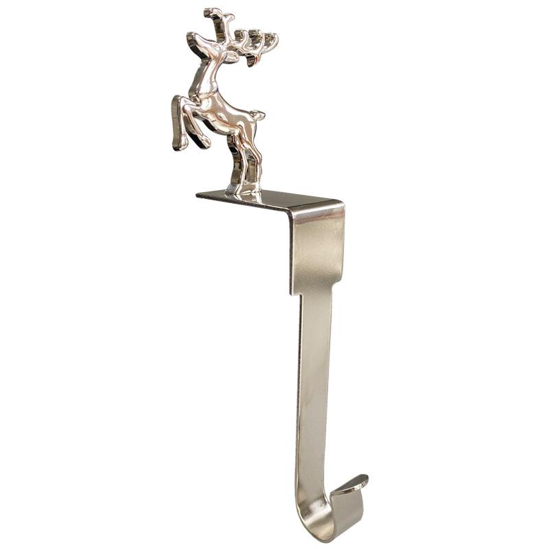 1 шт. Рождественский кулон Снежинка Лось Снеговик Форма дерева Металлический крючок для двери камина Шкаф Рождественская вечеринка Навидад Декор года