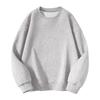 2025 New Round-Neck Sweatshirt for Men and Women, Autumn and Winter Pure White Trendy Brand Loose Fit Couple's Fleece-Lined Thickened Inner Layer Top