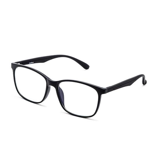 Intellilens | Компьютерные очки Zero Power Blue Cut | Антибликовое покрытие, легкие | Защита от ультрафиолета | Унисекс | Черный | Квадратный | Средний