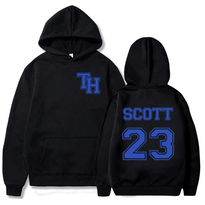 Женская одежда Толстовки Tree Hill Ravens Scott23 Толстовки Одежда Длинный рукав Зимние Удобные Толстовки С принтом Толстовка