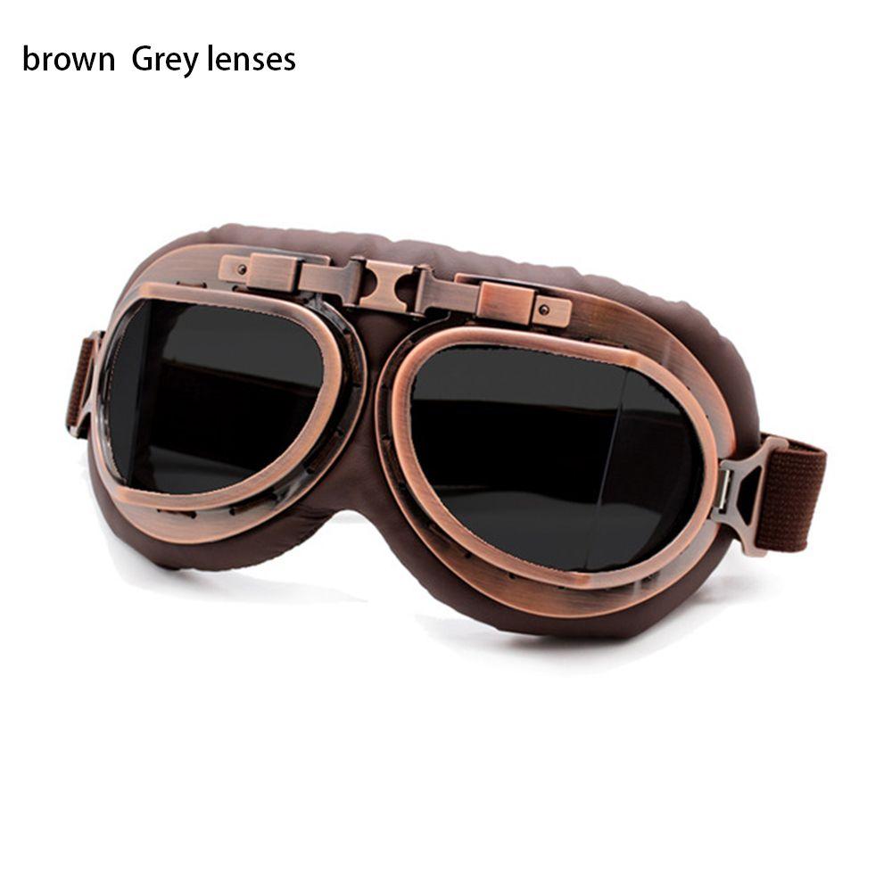 Frame Vintage Sunglasses Protective Gears Retro Goggles Pilot Motorcycle Glasses Cruiser Scooter