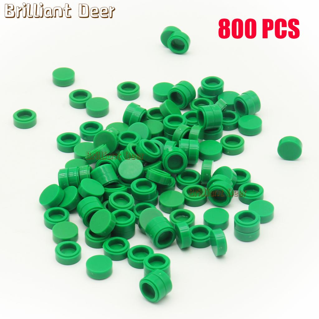 800 ШТУК ПЛОСКИХ ПЛИТОК 1x1 Точки Круглые Кирпичики 35381 98138 MOC DIY Строительные Блоки Детали для Мозаики Портретной Арт-Дизайна Детские Игрушки