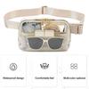 Clear Fanny Pack Belt Bag Large Capacity Water-Resistant Zipper Closure Stadium Approved Transparent Waist Bag