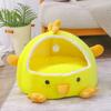 Собака, кошка, мультяшное теплое гнездо, форма курицы, полностью закрытая спальная кровать, убежище, дом, товары для домашних животных