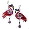 2 Flamingo Wind Chimes Hanging Ornments for Home