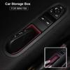 2Pcs Silicone Car Door Window Lifter Storage Box Accessories Trim For Mini Cooper F66 2024 2025 J01 EV Interior Decoration