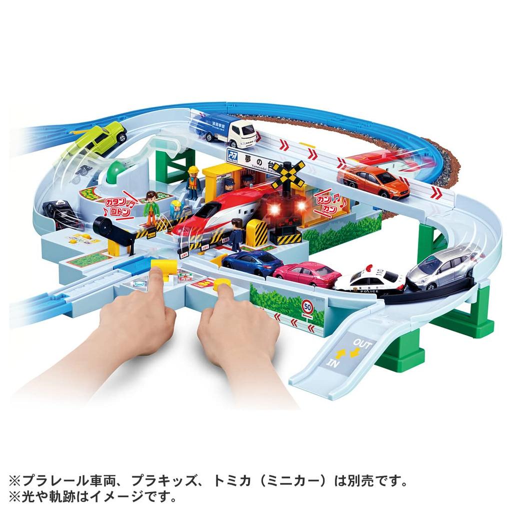TAKARA TOMY Plarail 5-я игра с Cross Cancan Railway Crossing DX Set Anniversary! Давайте Томика! над!